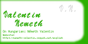 valentin nemeth business card