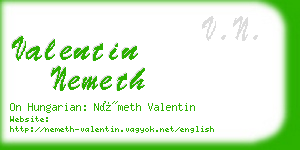 valentin nemeth business card